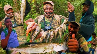 48 HOURS HUNTING amp CATCHING FRESH WATER FISH The ULTIMATE FISHING CHALLENGE CATCH amp COOK [upl. by Bradan100]