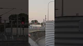 Aurizon coal tain going over the Dutton Park flyover [upl. by Annekcm]