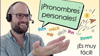 Pronombres En Alemán  Los Pronombres Personales En Nominativo Dativo Y Acusativo  12 💡 [upl. by Zulaledairam420]