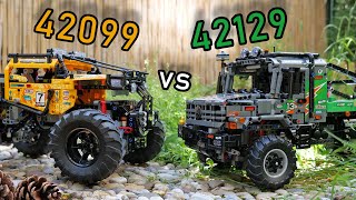 LEGO Offroad Comparison  LEGO 42129 vs 42099  LEGO 42099 vs 42129  Compare Mercedes LEGO Zetros [upl. by Indihar917]