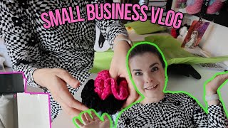 Etsy Bestellungen verpacken  Scrunchies Nadelstopper amp Mehr  Small Business Vlog [upl. by Analram]