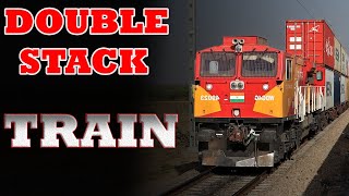 WHY DOUBLE STACK TRAIN OPERATES ONLY ON NONELECTRIFIED ROUTES [upl. by Willetta836]