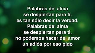 Palabras del alma  Marc Anthony letra [upl. by Clovis]