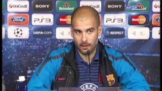 FC Barcelona Rueda de prensa de Pep Guardiola en el Bernabéu íntegra [upl. by Jocko269]