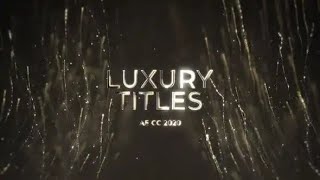 LUXURY GLITTER STREAKS TITLES  Free Template Download [upl. by Nylemaj]