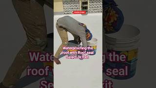 Waterproofing the roof with RoofSeal Select Drfixit Roofseal select roof waterproof paints [upl. by Jemina]