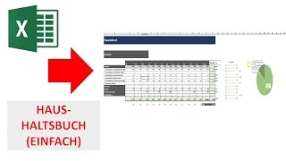 Haushaltsbuch  einfache Variante I Excel Vorlage I Excelpedia [upl. by Darnell]
