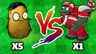 3 Green Plants Boxes VS 3 Zombie Nut Imitator  Who Will Win PVZ 1 Hybrid Challenge [upl. by Ylahtan841]