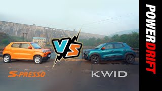 Maruti Suzuki SPresso vs Renault Kwid  Pill Climb  PowerDrift [upl. by Telrahc734]