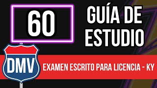 Examen Escrito Para Licencia De Conducir en Kentucky Guía de Estudio [upl. by Euqina]