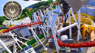 Battlestar Galactica Cylon 4K Front Seat POV  Universal Studios Singapore [upl. by Sumedocin75]