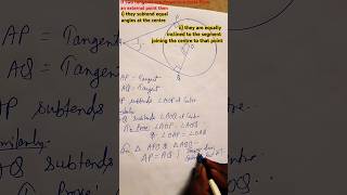 ⭕ Theorem Of Circle Equal Inclination to Centre [upl. by Avalsorim528]