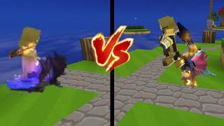 1v1 Against a Max Talent PC player in BedWarsblockman go [upl. by Neumeyer]