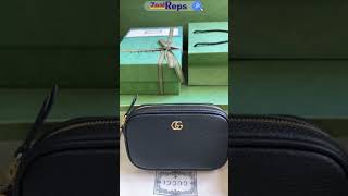 Gucci GG Marmont Super Mini Shoulder Bag 772759 Black [upl. by Oigroeg]