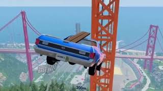 Which Car Can Successfully Sabotage The Tower CRANE Survival Rate  BeamNG Drive [upl. by Trevar]