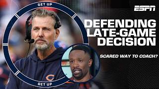 A SCARED way to coach  Foxworth calls out Matt Eberflus for lategame decision vs Packers  Get Up [upl. by Terrag]