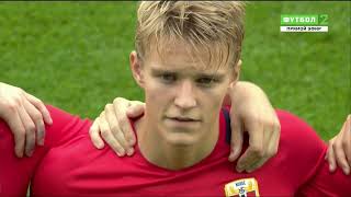 Martin Odegaard vs England U21 Euro qualifying 06092016 [upl. by Drewett]