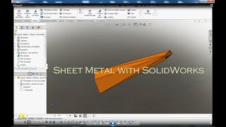 Free Training in SolidWorks Sheet Metal practice with SolidWorks [upl. by Perni]