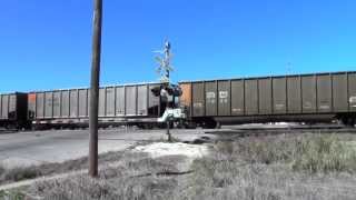 BNSF 9279 leads northbound coal Rosenberg TX [upl. by Arec]