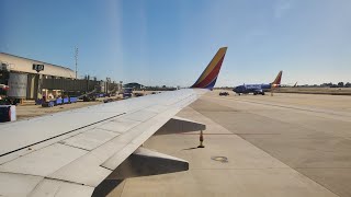 SOUTHWEST AIRLINES BOEING 737700 AFTERNOON TAKEOFF FROM JOHN WAYNE AIRPORT SNA [upl. by Ailimaj856]