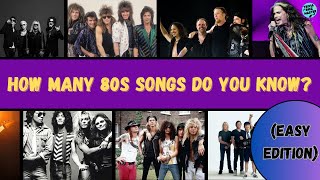 Back to the 80s Can You Guess These ICONIC HITS 🎸🎤 EASY EDITION  TriviaQuizChallenge [upl. by Nilrem]