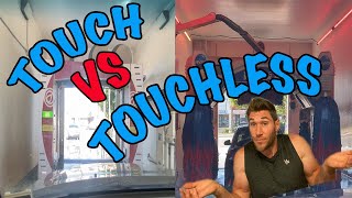 Touch VS Touchless  Which automatic car wash is better [upl. by Dinin]