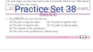 Practice Set 38  L 16  Quadrilaterals  Class 6 Maths [upl. by Vickie297]