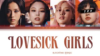 BLACKPINK  Lovesick Girls but you are Lisa Color Coded Lyrics Karaoke [upl. by Starr]