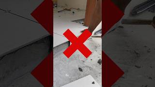 Tile installation trick construction tricks tileinstallation [upl. by Nemzzaj604]