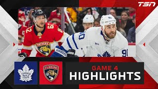 HIGHLIGHTS Game 4  Toronto Maple Leafs vs Florida Panthers [upl. by Eanrahs6]