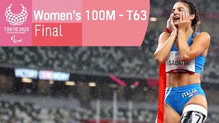 Womens 100M  T63  Final  Athletics  Tokyo 2020 Paralympic Games [upl. by Curkell382]