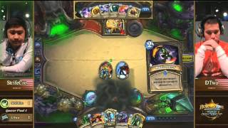 Blizzcon 2014 Hearthstone World Championship  Quarterfinals  DTwo vs Strifecro [upl. by Nodearb]