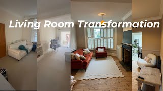 LIVING ROOM TRANSFORMATION  LONDON VICTORIAN TOWNHOUSE RENOVATION [upl. by Klaus]