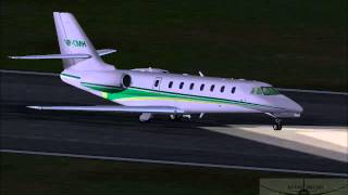 Cessna Citation Sovereign Cessna Citation 680 FSX [upl. by Arotal]