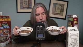 Cocoa Krispies vs Cocoa Pebbles ASMR [upl. by Stephi396]