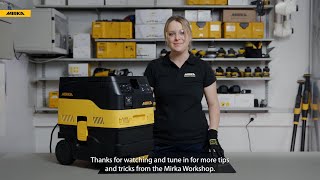 How to Safely Use Your Mirka® DEXOS Dust Extractor for Wet Application [upl. by Esinyt]