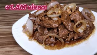 BEEF STEAK  HOW TO COOK BEEF STEAK  BEEF STEAK RECIPE  AMY GUEVARRA [upl. by Rosenquist465]