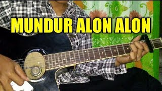 Mundur alon alon karaoke  lirik cover akustik [upl. by Alaunnoif]