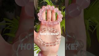 Easy DIY  How to make bracelet with transparent string diy jewelry bracelet [upl. by Annahael]