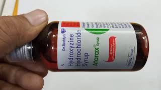 Atarax syrup  Hydroxyzine hydrochloride syrup  Atarax syrup use side effect benefit itching [upl. by Fevre]