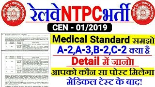 RRB NTPC 2019 OFFICIAL MEDICAL STANDARD FULL EXPLAINED A2A3B2C2 RRB NTPC MEDICAL [upl. by Dalston]