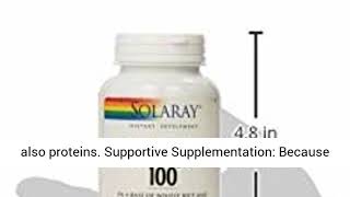 Solaray Vitamin BComplex 100 Supports Healthy Hair and Skin Immune System Function Blood Cell [upl. by Steep502]