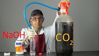 Captura de CO2 con Sosa Cáustica NaOH Experimento de Química [upl. by Blanch926]