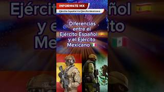 Diferencias entre el ejército de España y el ejército de México news noticias shorts sedena [upl. by Terrell332]