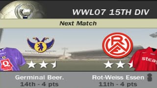 FIFA 07  WWL 07 15th Division Week 4 Match 3  Germinal Beer vs RotWeiss Essen AI vs AI [upl. by Araihc]