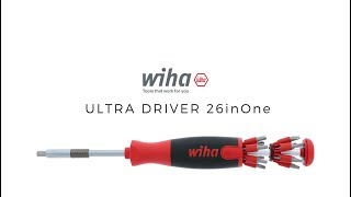 Wiha Ultra Driver 26inOne Multi Bit Screwdriver [upl. by Gombach]