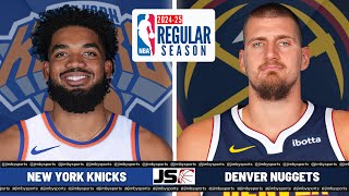 New York Knicks Vs Denver Nuggets  NBA Live PlayByPlay Scoreboard 2024 [upl. by Uah]