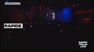 Mahmood singing Rapide at RadioItalia live [upl. by Neehs361]