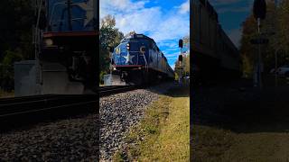 Amtrak Piedmont train P072 approaches Raleigh NC at the quotWaffle Housequot signals 1162024 [upl. by Haim]