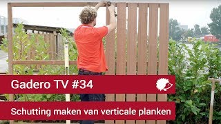 34 Schutting maken van planken verticaal [upl. by Macintyre89]